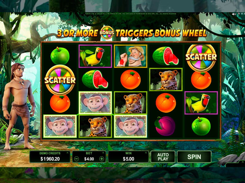 Tarzan slot machine cheats